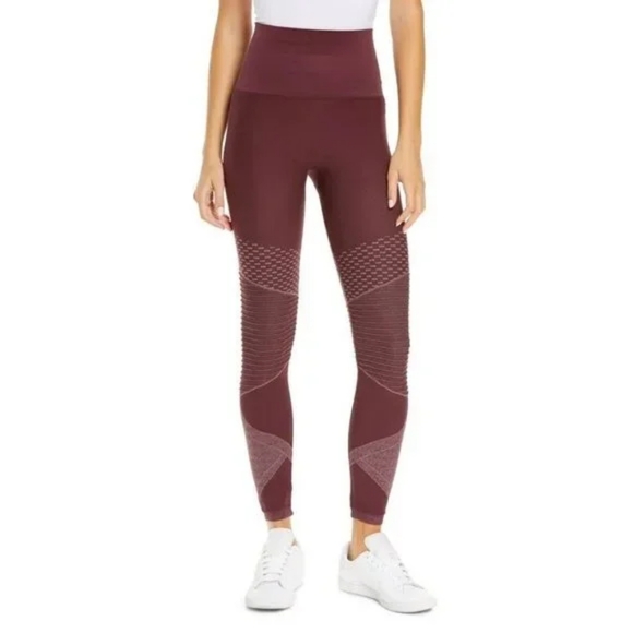 Spanx Look At Me Now Seamless Moto Leggings High Rise Waisted Full Length Small - Picture 1 of 10